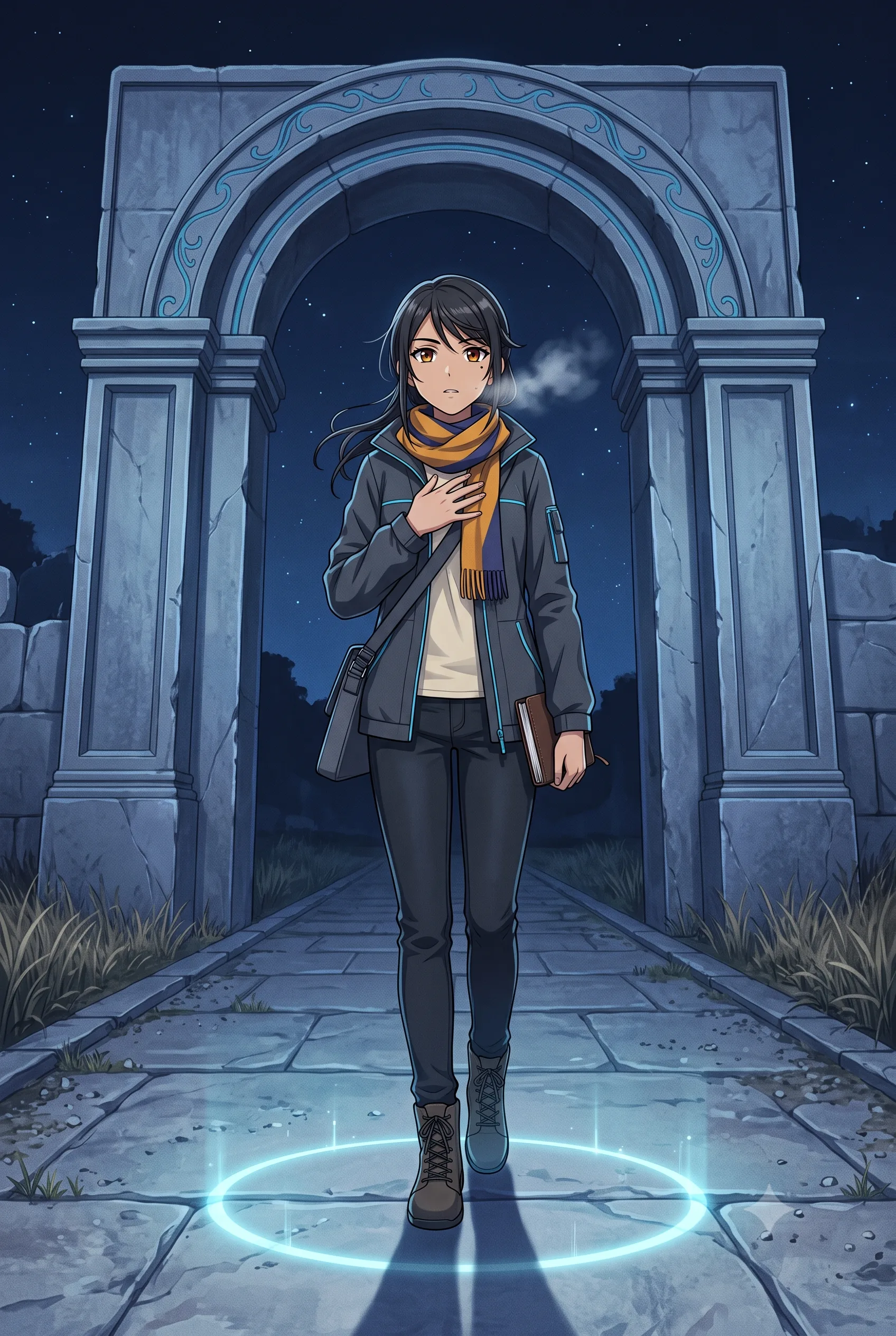 The perimeter — breathing light — ANANTA Volume 1, Chapter 1 illustration
