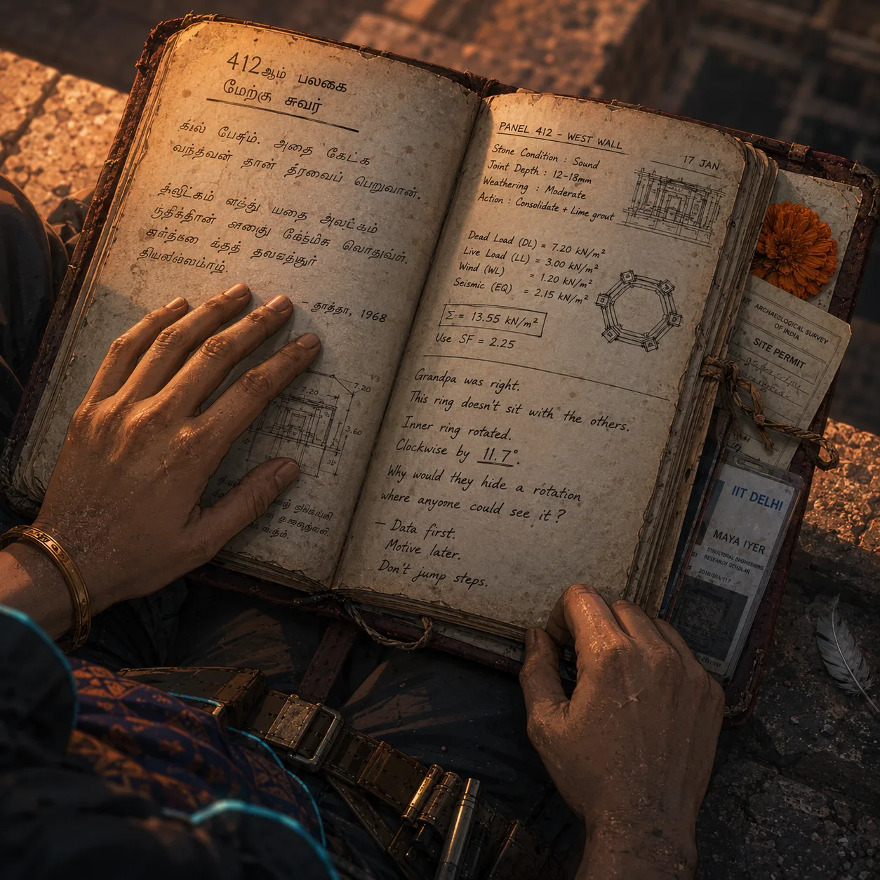 The archaeologist’s notebook — ANANTA concept art